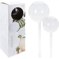 Maximex | Bulles d'arrosage - lot de 2 - Transparentes - Verre - Diffuseurs d'eau automatiques pour plantes