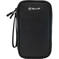 Tellur Organisateur de câbles de voyage universel Noir, Valise, Noir