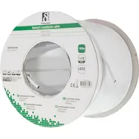 Deltaco LSZH Câble d'installation FTP, Cat6, 100m, blanc