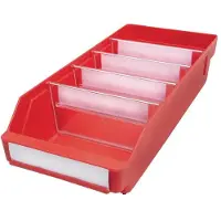 STEMOT Regalkasten L400xB180xH95mm rot PP
