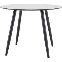 Venture Home Plaza table de salle à manger Ø100 cm noir.
