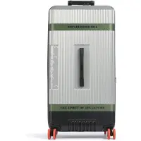 Delsey Jh001a Trunk Expandable 80cm 106l Trolley Bag Argenté