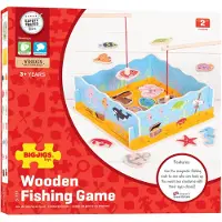 Bigjigs Jeu de poissons magnétiques en bois
