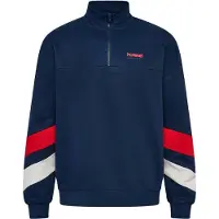 Hummel Oversized Sportswear Half Zip Sweatshirt Bleu XS