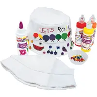 Colorations Décorez votre propre chapeau de pêcheur en toile, lot de 10