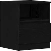 vidaXL Cabinet de chevet avec tiroir 2 pcs Chêne noir 40 x 40 x 50 cm