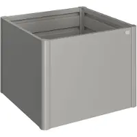 Biohort jardinière surélevée 1 x 1 quartz gris métallisé