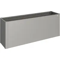 Biohort jardinière surélevée 2 x 0,5 quartz gris métallisé