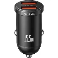 Mcdodo CC-2950 chargeur de voiture, 2x USB, 15.5W (noir), Adaptateur pour véhicule, Noir