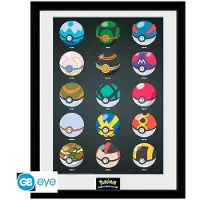 Abystyle Pokémon Pokeballs Poster Clair