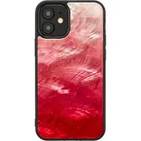 Ikins Étui pour Apple iPhone 12 Mini Pink Lake Black (Apple iPhone 12 mini), Coque pour téléphone portable, Pink, Noir