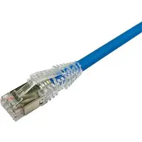 AMP NETCONNECT Patchkabel kat 6A S/FTP PiMF, laengde: 7,5 m farve: blå med LSZH kappe