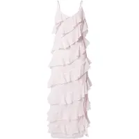 Vila Luna Strap Ankle Sleeveless Midi Dress Rose 40 Femme