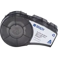 Brady M21-11-427 ruban vinyle laminé 12,70 mm x 19,05 mm (d'origine) - noir sur blanc
