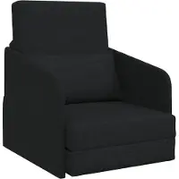 vidaXL Canapé-lit Noir 65 x 80 x 83 cm Tissu