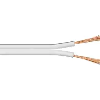 Microconnect - Câble de haut-parleur - 2.5 mm² - fil dénudé pour fil dénudé - 25 m - blanc