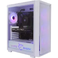 White Shark Shark GCC-2401 Warhead-3 White 4 Fans 12cm RGB (ATX, E-ATX, ITX, Mini-ATX), Boîtier PC, Blanc