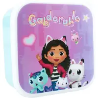 Gabby's Dollhouse Snackbox 3 In 1 Fresh Bites, Lunch box, Multicolore