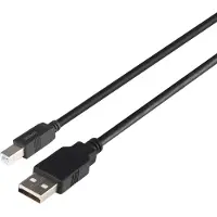 Deltaco Câble USB2.0 type A - B 1m noir (1 m, USB 2.0)
