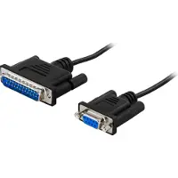 Deltaco DEL-32E-B - câble d'imprimante - 3 m (3 m)