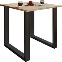 VCM - Table à manger en bois Table de cuisine Xona U 80x80 H. 76 x B. 80 x T. 80 cm