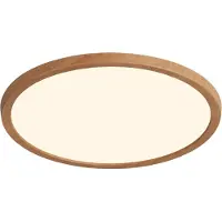 Nordlux Oja 2700 K 3-step Dim LED light, Variant : Ø 294 x 23 mm, LED, 18 W, 2700 K, bois
