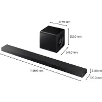 Samsung Barre de son Q-Series HW-QS710F Dolby Atmos 3.1.2Ch Noir