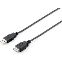 Equip 128852 USB Kabel 2.0 A -> A St/Bu 5.00m sw Verl. Polybeutel