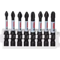 Bosch Assortiment de 8 embouts de vissage, 1 x PH1, 3 x PH2, 1 x PH3, 2 x PZ2, 1 x PZ3 - 260925C152