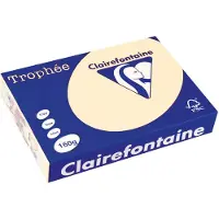 Clairefontaine Crème A4 Papier couleur 160 g/m² (250 feuilles)