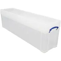 Really Useful Box Box - Boîte de 77 litres, transparente, emballée individuellement dans un carton