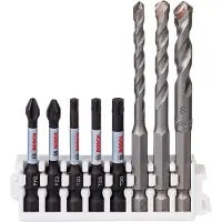 Bosch Assortiment de 8 embouts de vissage et de forets pour carrelage Impact Control de Professional - 260925C157