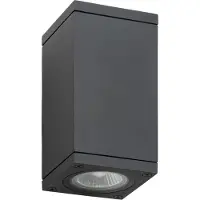 LCD Applique murale 2flg Graphite (GU10, IP65)