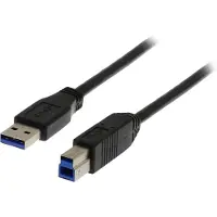 Deltaco Câble USB 3.0, type A mâle - type B mâle, 1m, noir