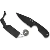 Spyderco Couteau de cou Subway Bowie Black Blade