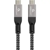 Gembird CCBP-USB4-CMCM240-1.5M USB cable USB4 Gen 3x2 USB C Black, Silver
