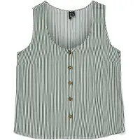 Vero Moda Chemisier 'VMBumpy' vert pastel / vert foncé