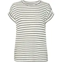 Vero Moda Pull Brianna À Rayures En Maille Fine Col Rond Femme Vero Moda
