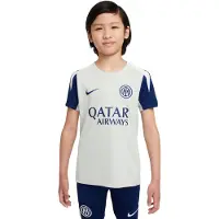 Nike Haut de foot à manches courtes Dri-FIT Inter Milan Strike pour ado - Gris | Taille L