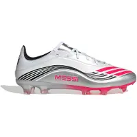 Adidas F50 MESSI PRO FG Chaussures de football Unisex Blanc/Rouge/Argent Gr. 10.5