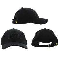 Safety Jogger Unisexe, Casquette, AC/DC Casquette, Noir, (Taille unique)
