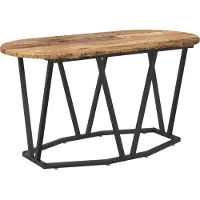 vidaXL Table basse en bois recyclé 80 x 40 x 40,5 cm, contreplaqué et métal
