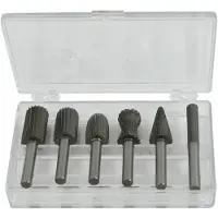 AWTOOLS Fraises à queue Pour métal Fi 6mm, Jeu À 6 pcs.