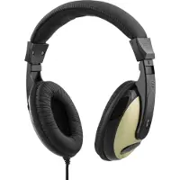 Deltaco Casque/écouteur HL-54 Casque-ruban filaire Musique Noir, Argent (Filaire), Écouteurs, Argent, Noir