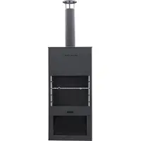 Westmann acier Barbecue four de terrasse noir 41x70x229 cm
