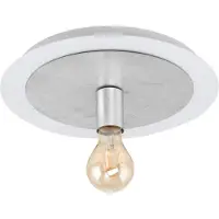 Eglo Lampe de plafond unique Passano Single blanc et argent