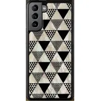 Ikins case for Samsung Galaxy S21 + pyramid black (Samsung Galaxy S21+), Coque pour téléphone portable, Noir