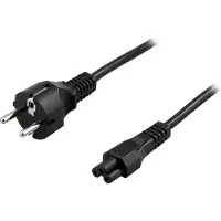 Deltaco Kbl Chargeur d'appareil 5m rak 3 pôles CEE 7/7 -> IEC 60320 C5 (5 m), Câble d'alimentation, Noir