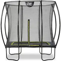 Exit Silhouette Trampoline 153x214cm – Sur pieds – Rectangulaire – Trampoline de Jardin – Noir