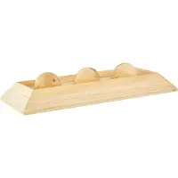 Karlie Brain Train Board - Jouets pour rongeurs - 3 boules - bois - naturel - 30x15x6 cm